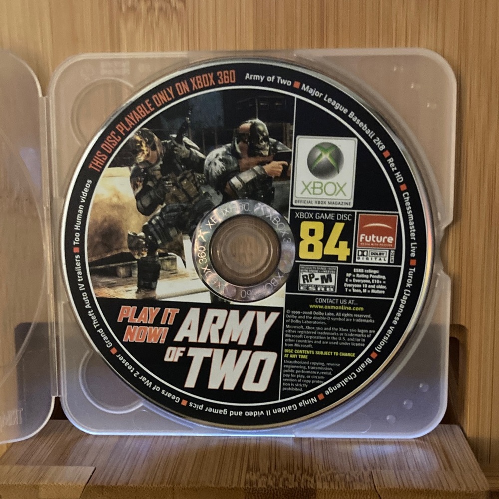Army of Two for Xbox 360 demo disc